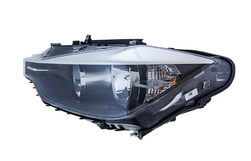 BMW 335i Headlight Assembly - Front - Hella - Halogen - `12-`14