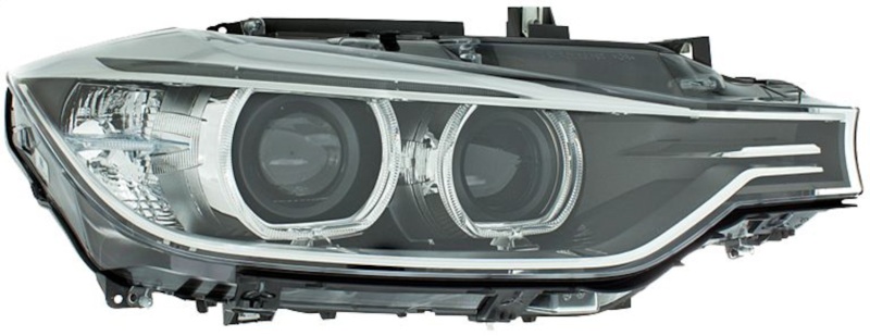 BMW 328d Headlight Assembly - Front - Hella - Bi-Xenon - 2014