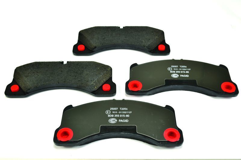 Porsche Panamera Brake Pads - Front - Hella - Low-Metallic - `10-`15