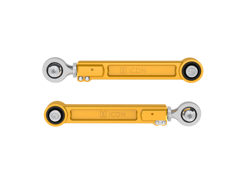 Toyota Sequoia Suspension Control Arm Kit - Rear Upper - ICON - Billet Aluminum Link Kit - Gold - `23-`24