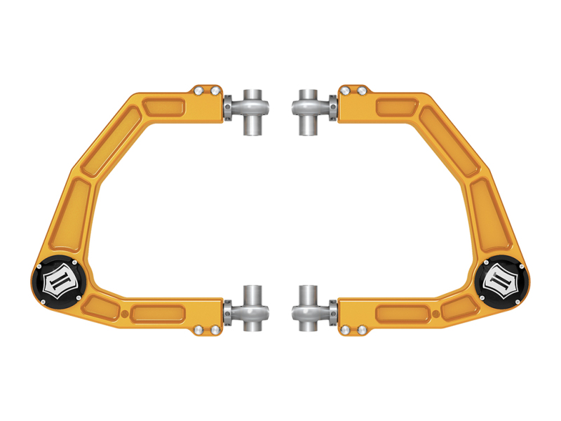 Lexus GX 550 Upper Control Arms - Front - ICON - Billet w/ Delta Joint Pro - Gold Anodized - 2024+