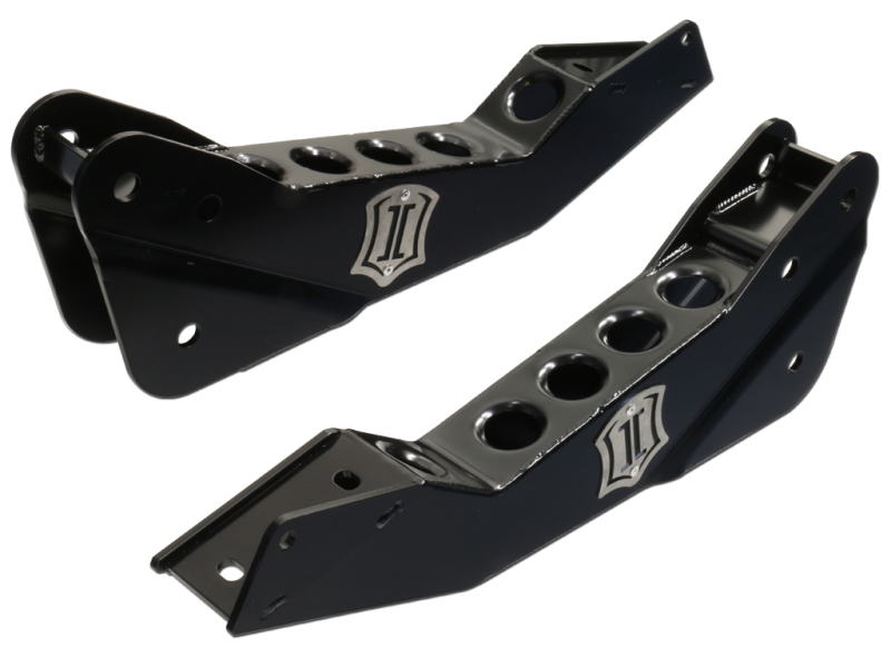 Ford F-250 Radius Arm Drop Kit - ICON - Semi-gloss black - `11-`16