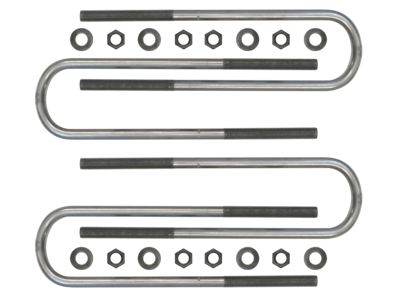 Ford F-250 U-Bolt Kit - Rear - ICON - 15in, E-Coat - Black - `11-`25