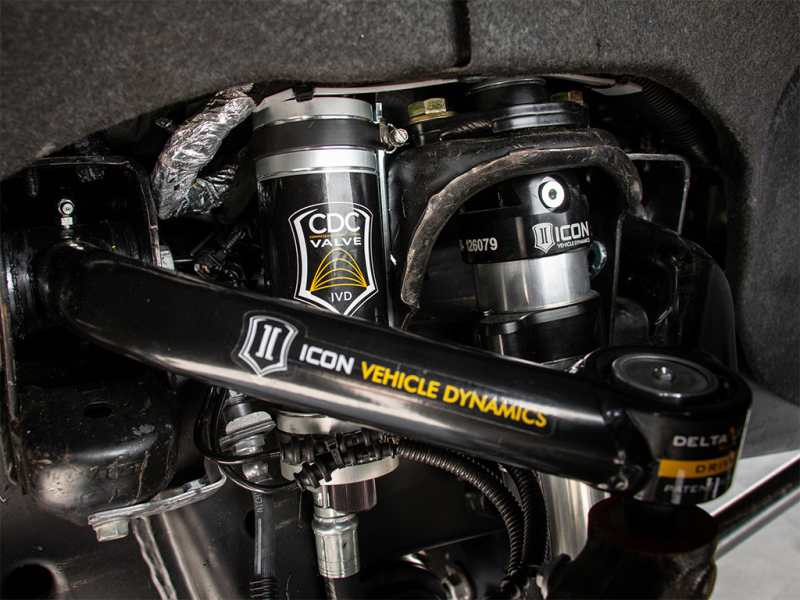GMC Sierra 2500HD Coilover Suspension Kit - ICON - 2.5 Series IR Shock System with Delta Joint - Black - `20-`27