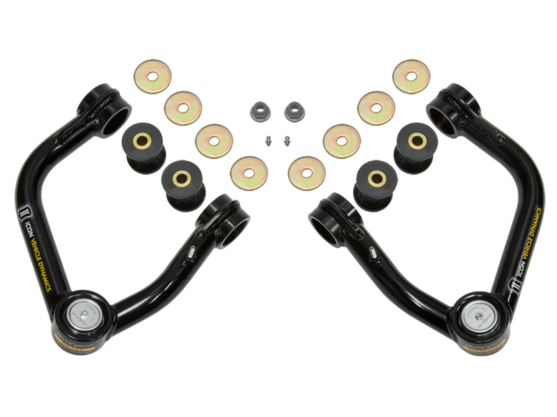 Ford Ranger Suspension Control Arm Kit - ICON - Delta Joint Tubular Upper - Black Semi-Gloss - `19-`21