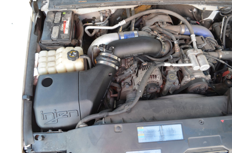 GMC Diesel Truck Performance Air Intake - Injen - Evolution Series with SuperNano-Web Dry Air Filter - `01-`04