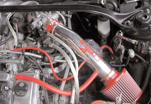 Toyota Camry Performance Air Intake - Injen - Short Ram, SuperNano-Web Filter - Polished - `97-`01