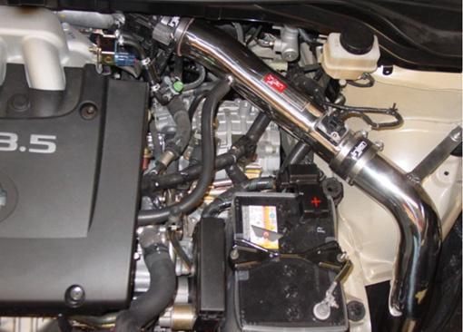 Nissan Murano Performance Air Intake - Injen - Power-Flow, MR Technology, Converts to Short Ram, SuperNano-Web Dry Filter - Polished - `03-`08