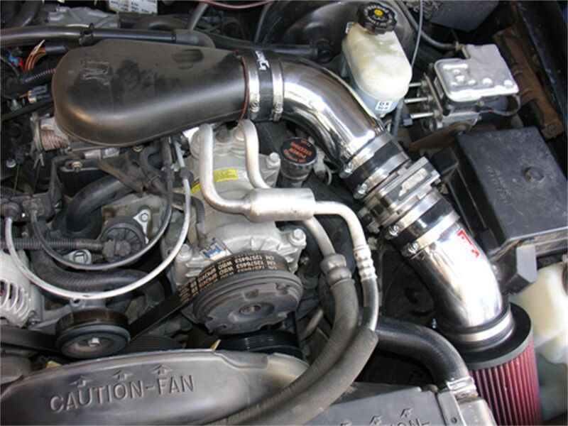GMC Sonoma Performance Air Intake - Injen - Power-Flow, SuperNano-Web Dry Filter - Polished - `94-`04