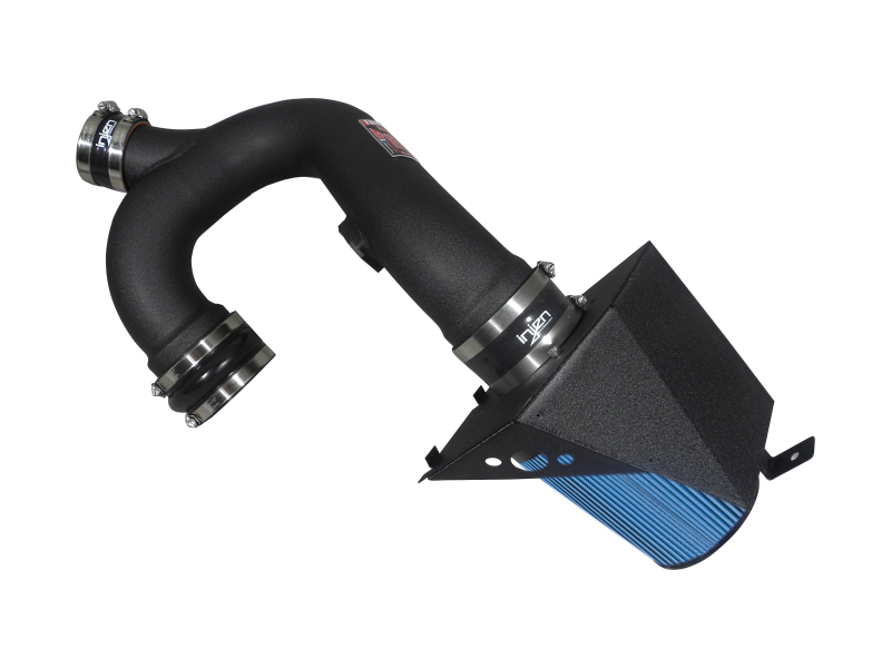 Ford F-150 Performance Air Intake - Injen - Power-Flow, MR Technology - Wrinkle Black - `12-`14