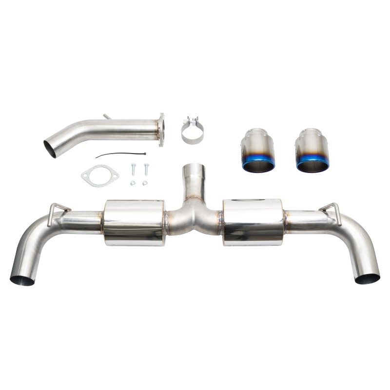 Hyundai Veloster N Performance Exhaust - Rear - Injen - Axle Back with Burnt Titanium Tips - `19-`22