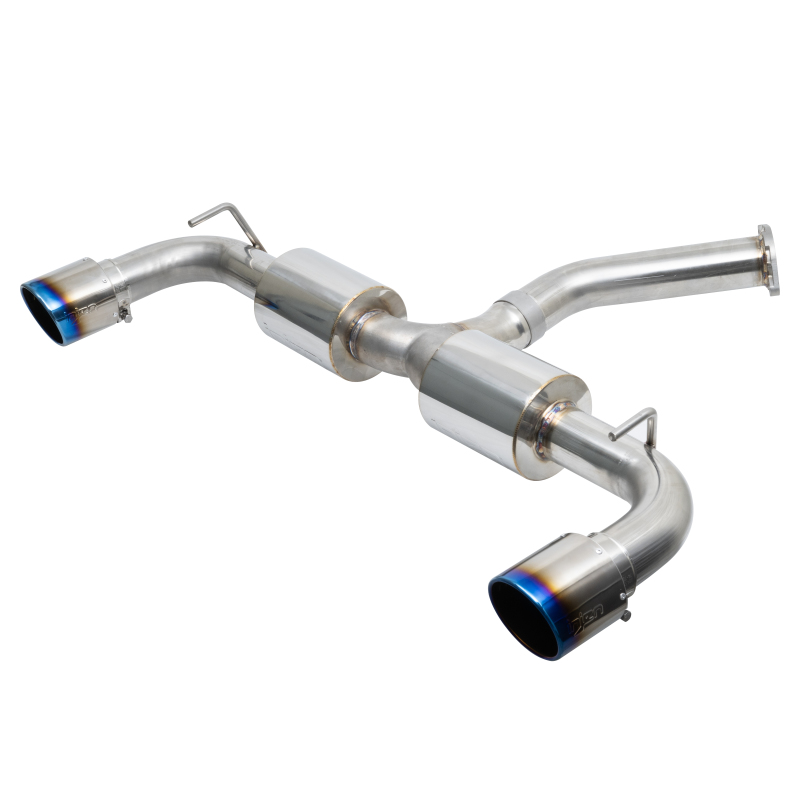 Hyundai Veloster N Performance Exhaust - Rear - Injen - Axle Back with Burnt Titanium Tips - `19-`22 Hyundai Veloster N Performance Exhaust - Rear - Injen - Axle Back with Burnt Titanium Tips - `19-`22