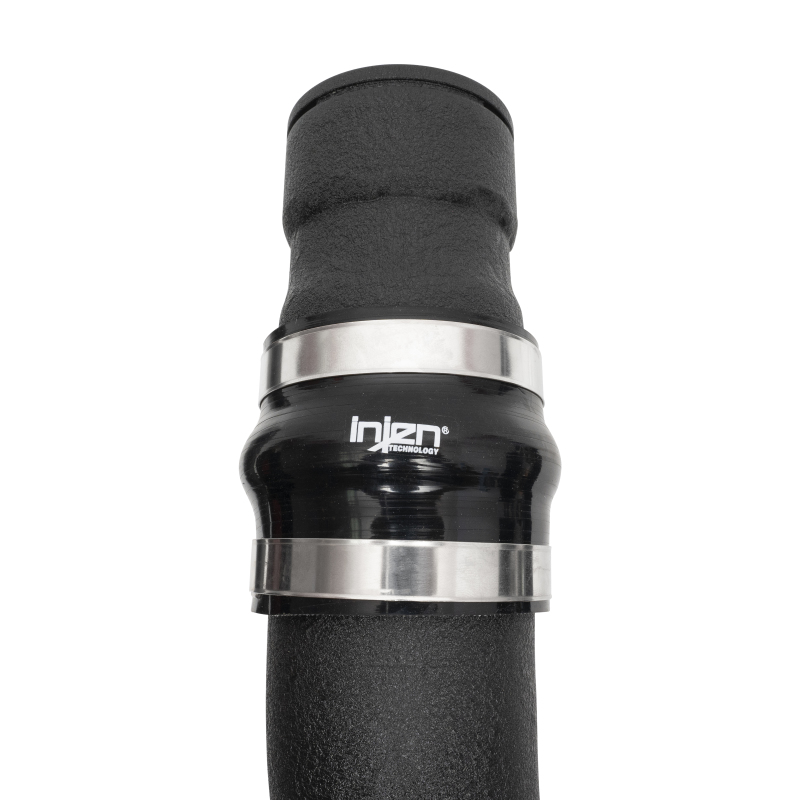 Ford F450 Intercooler Piping - Hot Side - Injen - SES9004ICPHWB - Wrinkle Black - `17-`22