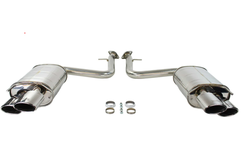 Lexus RC200T Performance Exhaust - Rear - Invidia - Axle-Back, Quad Rolled Tip, Stainless Steel - `15-`27