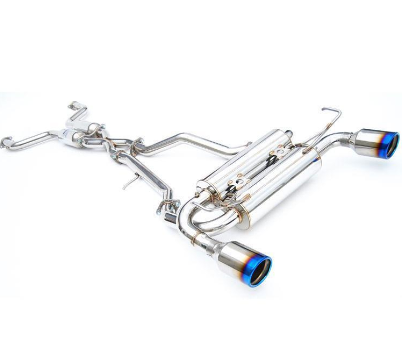 Infiniti Q60 Performance Exhaust - Invidia - Gemini Rolled Titanium Tip Cat-back - `17-`27
