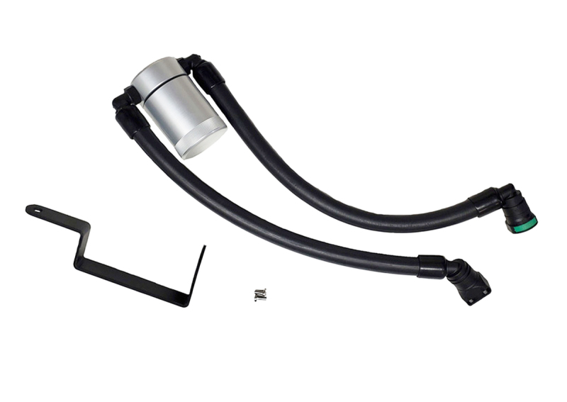Ford Explorer Sport Oil Separator - Passenger Side - J&L - 3.0 - Clear Anodized - `13-`19 Ford Explorer Sport Oil Separator - Passenger Side - J&L - 3.0 - Clear Anodized - `13-`19