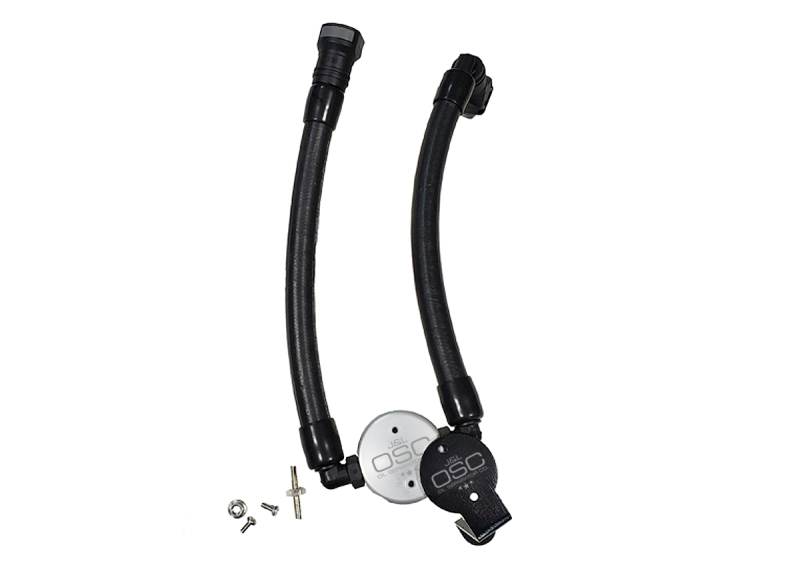 Ford Mustang Oil Separator - Passenger Side - J&L - 3.0 Remote Mount - Clear Anodized - `07-`14 Ford Mustang Oil Separator - Passenger Side - J&L - 3.0 Remote Mount - Clear Anodized - `07-`14