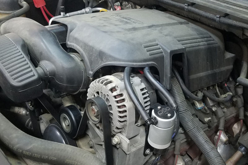 GMC Truck Oil Separator - Driver Side - J&L - 3.0 - Clear Anodized - `97-`13 GMC Truck Oil Separator - Driver Side - J&L - 3.0 - Clear Anodized - `97-`13