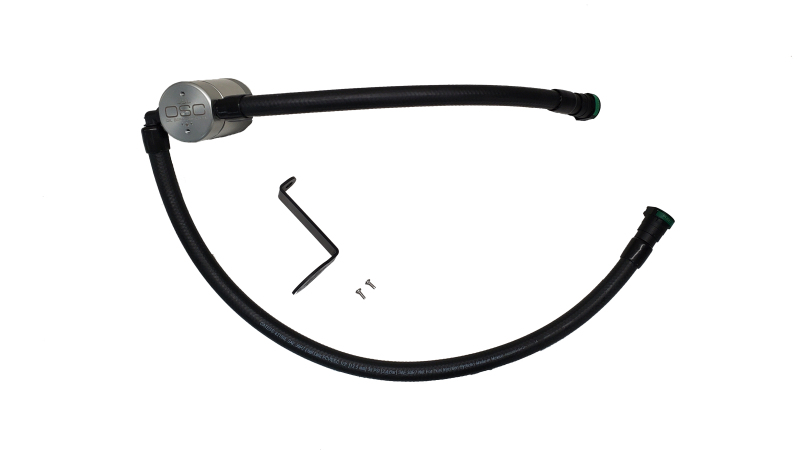 Ford F-350 Oil Separator - Passenger Side - J&L - 3.0 - Clear Anodized - `23-`26