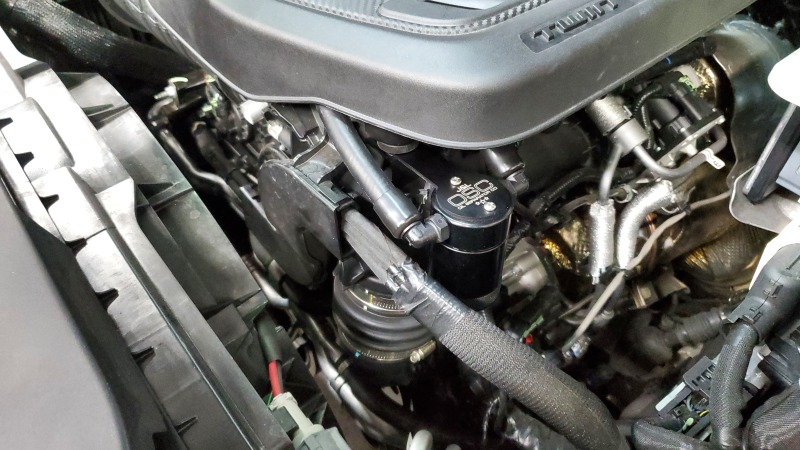 Ram 1500 Oil Separator - Driver Side - J&L - 3.0 - Black Anodized - `25-`26