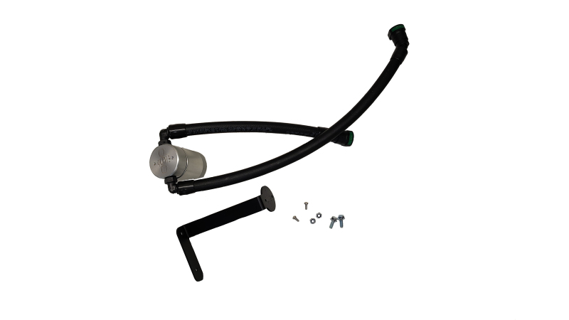 Ford F-150 Oil Separator 3.0 PCV Side - J&L - Clear Anodized - `21-`26