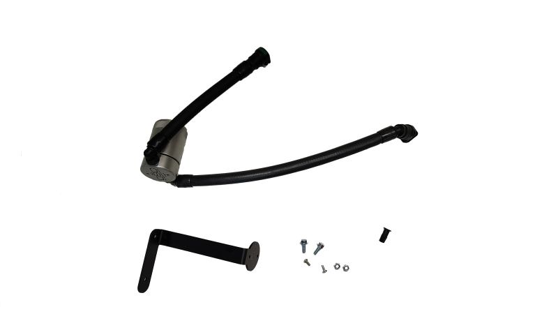 Ford F-150 Oil Separator - J&L - 3.0 PCV Side - Clear Anodized - `15-`17