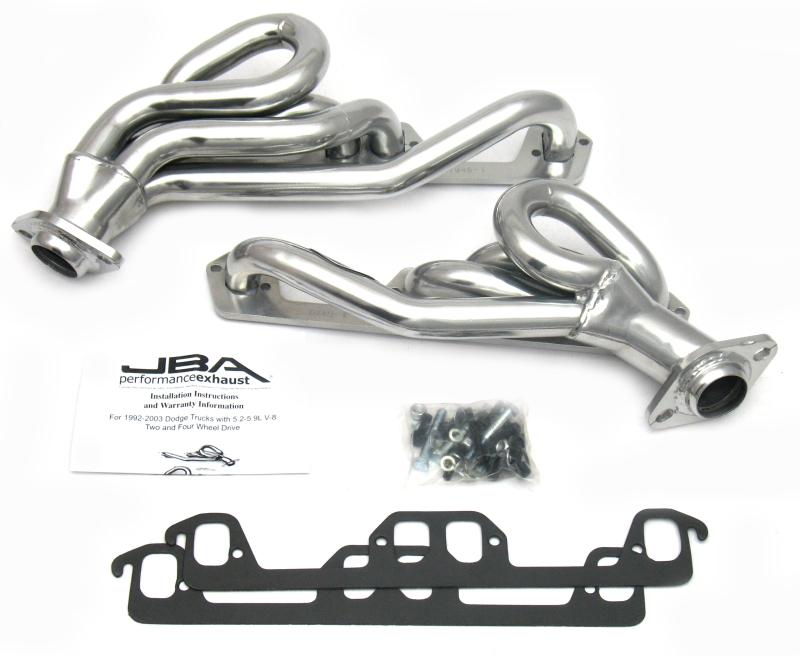 Dodge Truck Performance Exhaust - JBA - Cat4Ward Header - Silver - `96-`03