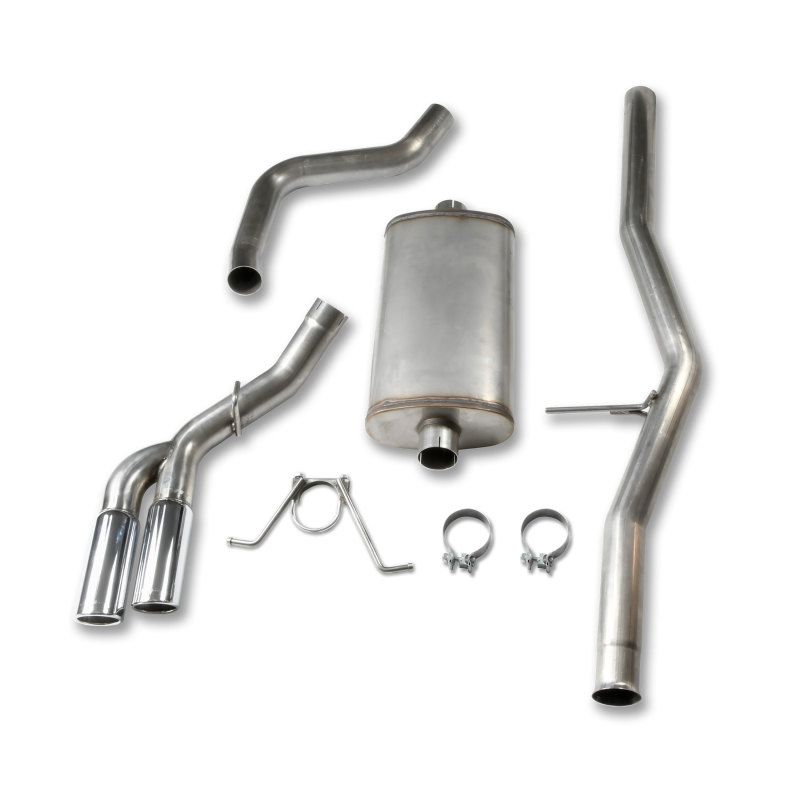Chevrolet Silverado Performance Exhaust - Dual Exit - JBA - Cat Back, 304SS, Dual Side Swept Tips - `04-`19