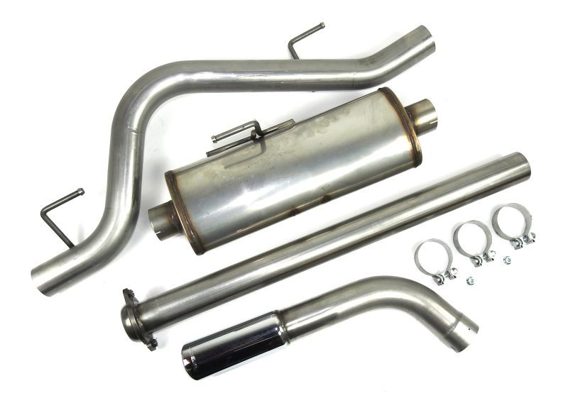 Ford F-150 Performance Exhaust - Pass Side Single Exit - JBA - Cat Back - Stainless steel polished chrome - `15-`20