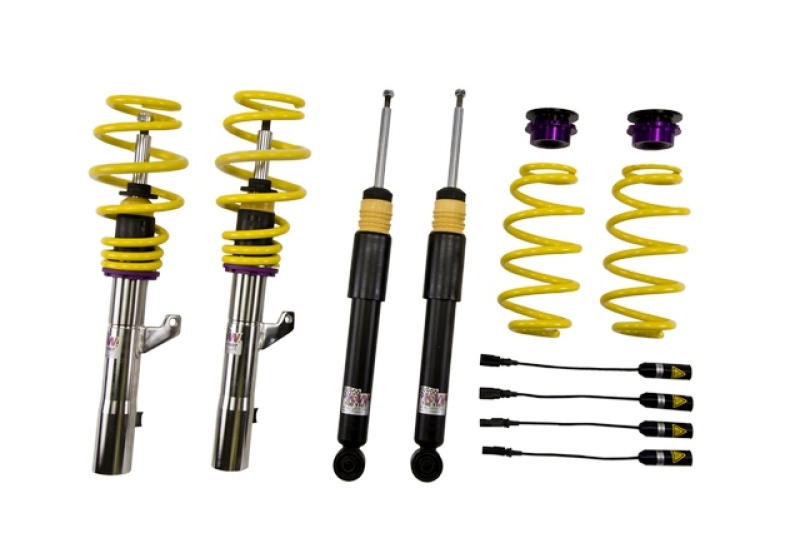 Volkswagen Golf Coilover Suspension Kit - KW - V1 INOX-LINE - `12-`13 Volkswagen Golf Coilover Suspension Kit - KW - V1 INOX-LINE - `12-`13