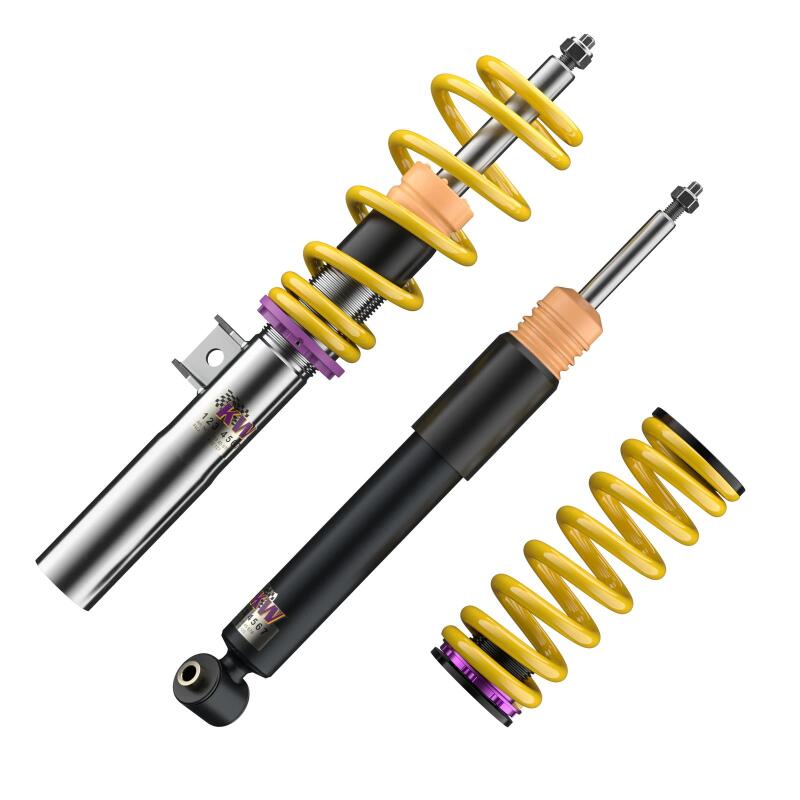 Ford Focus Coilover Suspension Kit - Front + Rear - KW - V1 INOX-LINE, Height Adjustable - `12-`18