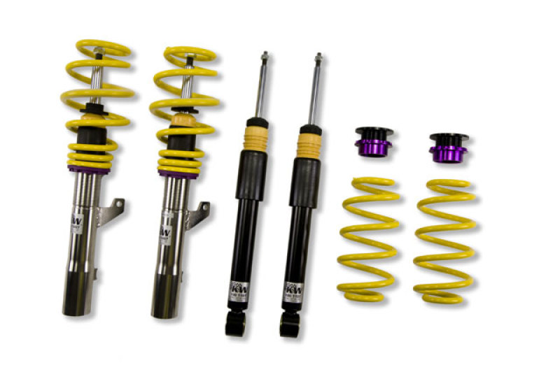 Volkswagen Jetta VI SportWagen Coilover Suspension Kit - KW - V2 INOX-LINE with TVR-A Adjustable Rebound Damping - `10-`14