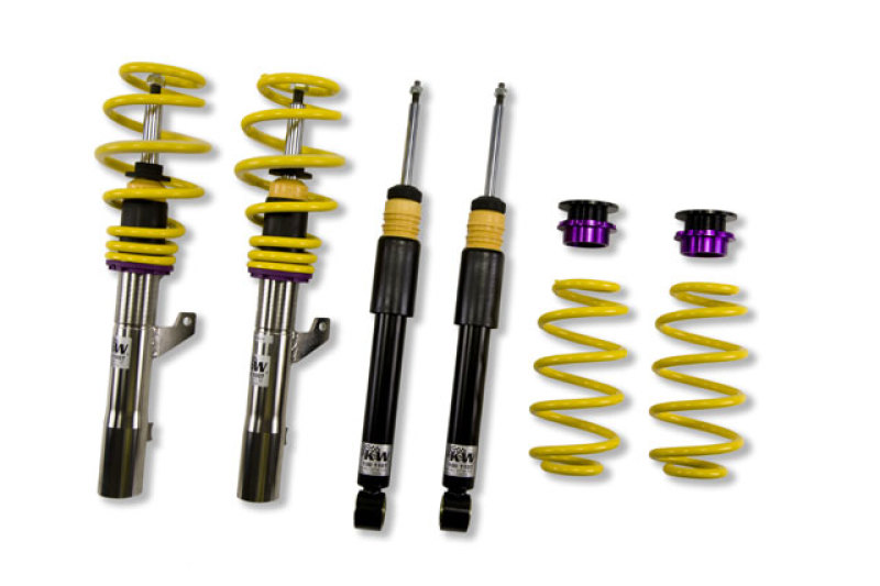Volkswagen Jetta VI SportWagen Coilover Suspension Kit - KW - V2 INOX-LINE with TVR-A Adjustable Rebound Damping - `10-`14 Volkswagen Jetta VI SportWagen Coilover Suspension Kit - KW - V2 INOX-LINE with TVR-A Adjustable Rebound Damping - `10-`14