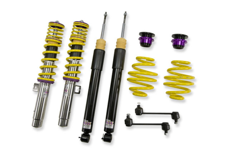 BMW 3 Series Coilover Suspension Kit - KW - V2, INOX-LINE, Rebound Adjustable - `99-`06