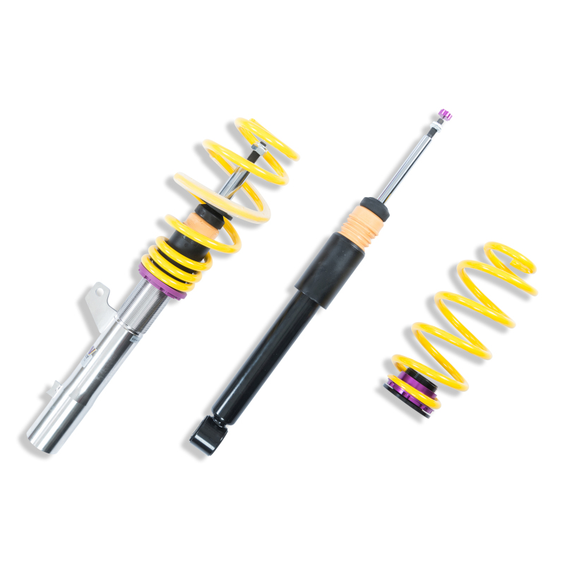 Volkswagen Golf Coilover Suspension Kit - KW - V2 INOX-LINE with TVR-A Adjustable Rebound - `10-`14