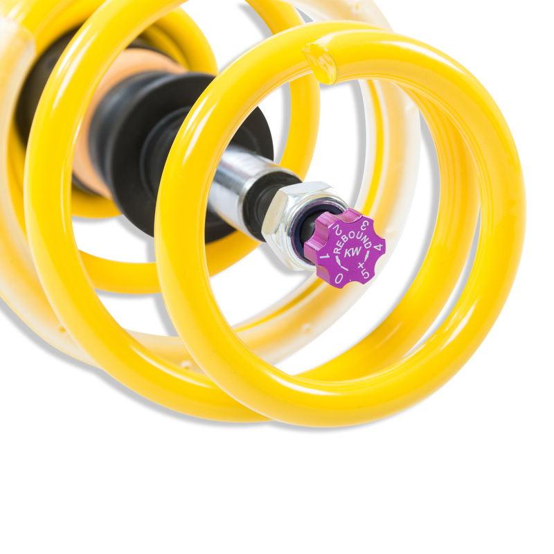 Volkswagen Golf Coilover Suspension Kit - KW - V2 INOX-LINE with TVR-A Adjustable Rebound - `10-`14