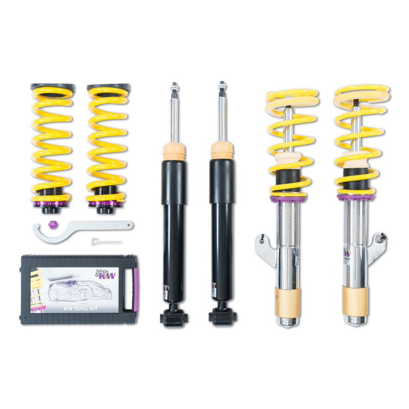 BMW 2 series Coilover Suspension Kit - KW - V2 Comfort Adjustable Rebound Damping - `14-`21