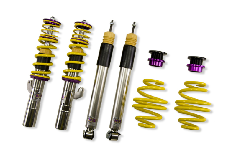 BMW 3 Series Coilover Suspension Kit - KW - V3, Adjustable, Twin Valve Rebound/Compression, Inox-Line Stainless Steel - `99-`06