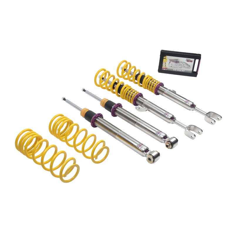 BMW M6 Coilover Suspension Kit - KW - V3, Adjustable Rebound and Compression Damping, Inox-Line Stainless Steel - `13-`19