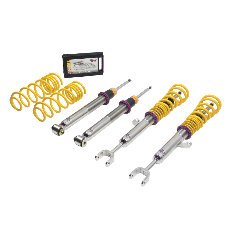 BMW M6 Coilover Suspension Kit - KW - V3, Adjustable Rebound and Compression Damping, Inox-Line Stainless Steel - `13-`19