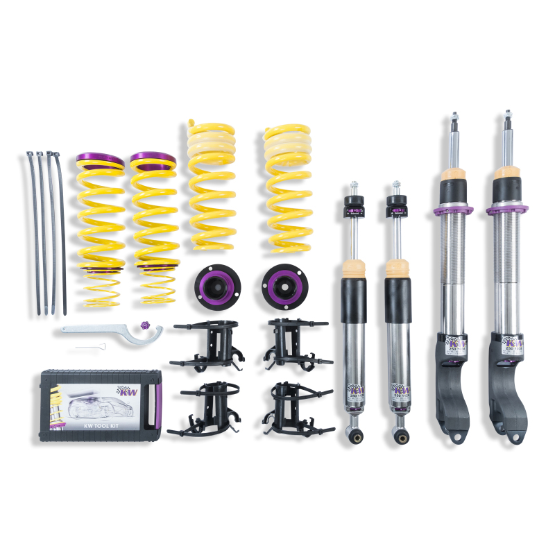 Mercedes-Benz E-Class Coilover Suspension Kit - KW - V3 with Adjustable Compression and Rebound - `17-`22 Mercedes-Benz E-Class Coilover Suspension Kit - KW - V3 with Adjustable Compression and Rebound - `17-`22