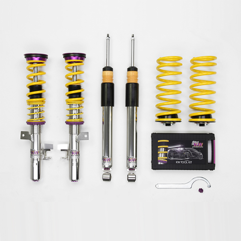 Ford Focus Coilover Suspension Kit - KW - V3, Adjustable, Inox-Line - `16-`18