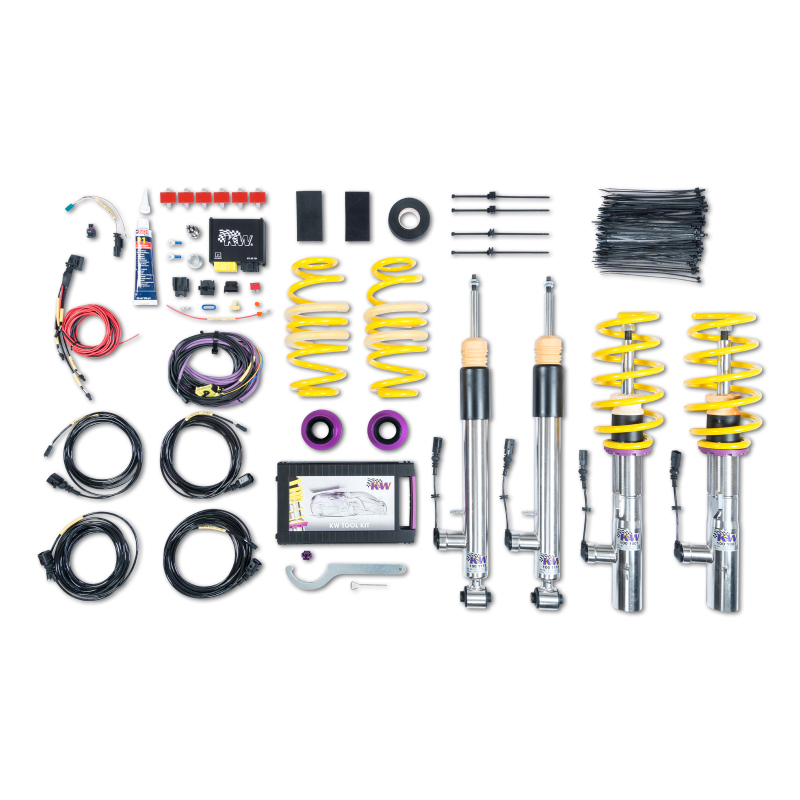 Volkswagen Golf Coilover Suspension Kit - KW - DDC ECU, Electronic Dampers, Inox-Line - `15-`19