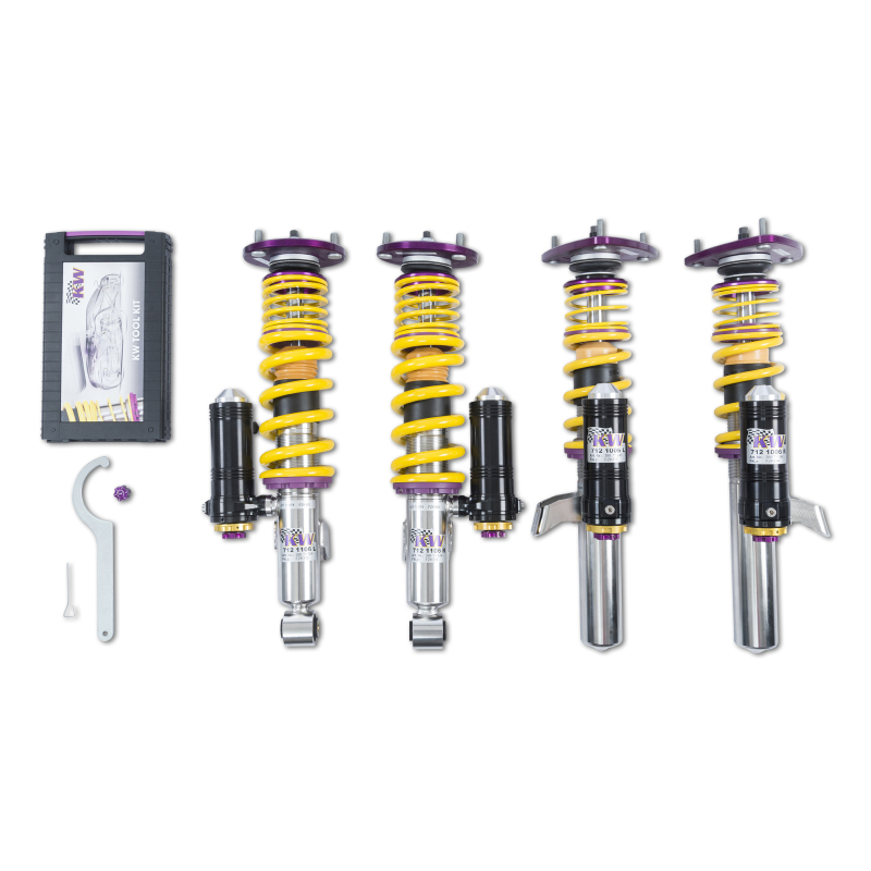 Porsche 911 996 GT3 Coilover Suspension Kit - KW - V4 Clubsport 3-Way - `04-`05