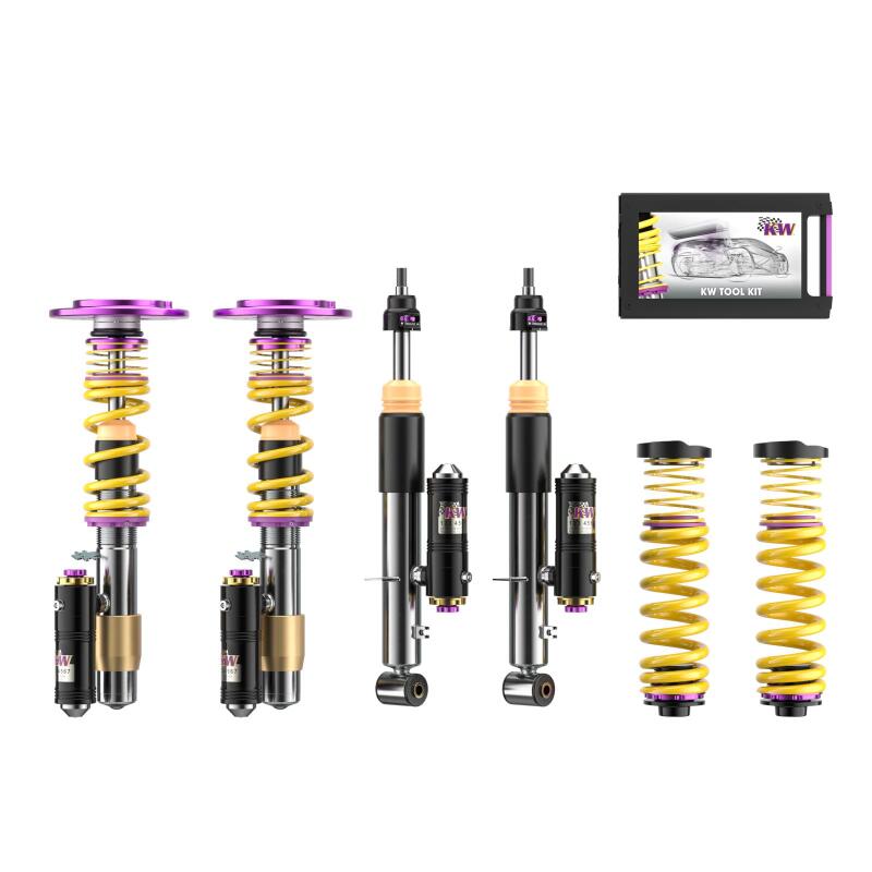 Porsche Cayman Coilover Suspension Kit - KW - V4 Clubsport 3-Way - `13-`16
