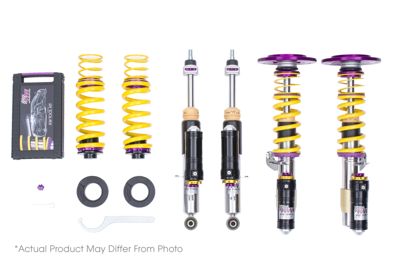 Porsche 718 Cayman Coilover Suspension Kit - KW - V4 Clubsport - `20-`27