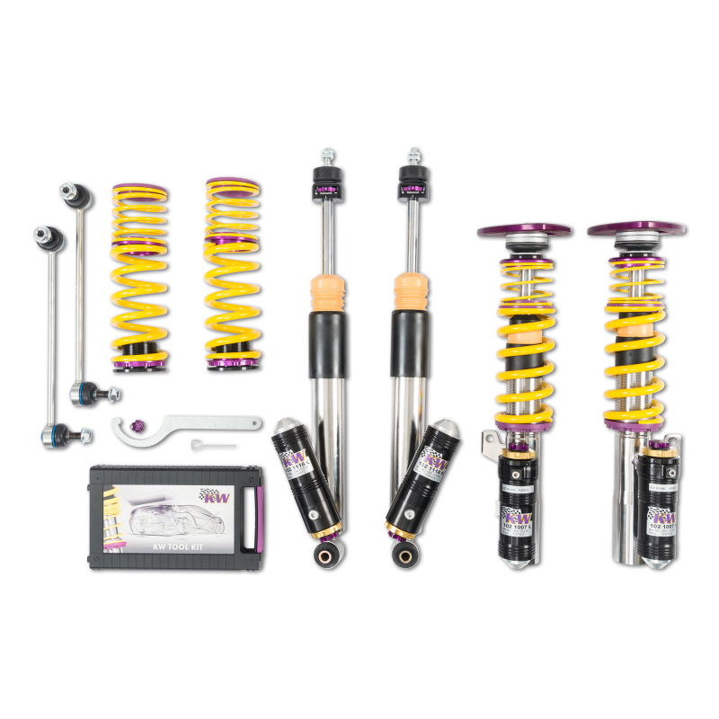 Volkswagen Golf VII R Coilover Suspension Kit - KW - V4 Clubsport 3 Way - `15-`19
