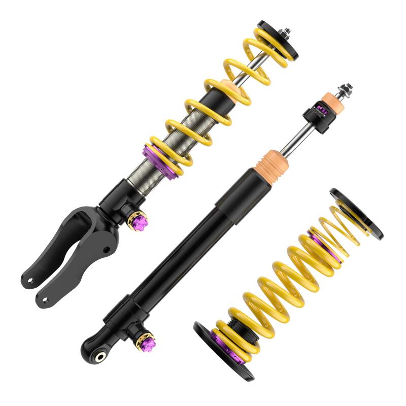 Porsche Taycan Coilover Suspension Kit - KW - V4, Adjustable - `21-`27