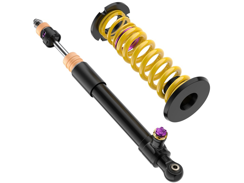 Porsche Taycan Coilover Suspension Kit - KW - V4, Adjustable - `21-`27