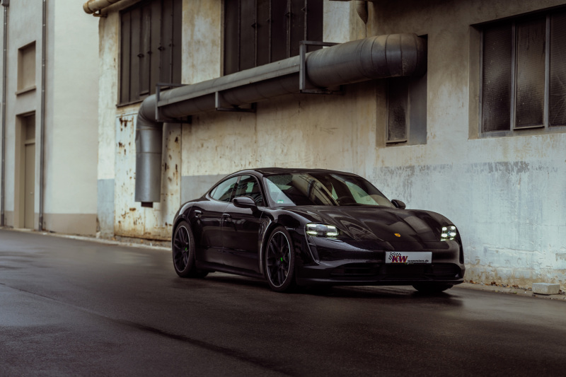 Porsche Taycan Coilover Suspension Kit - KW - V4, Adjustable - `21-`27